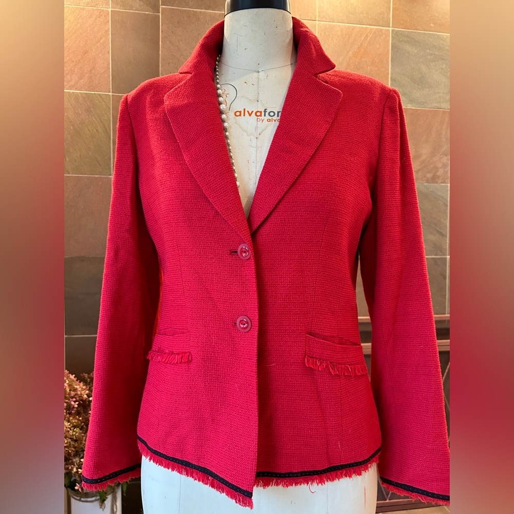 Anne Klein Woven Blazer Size 6
